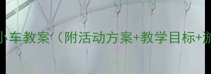 图片 幼儿园推小车教案（附活动方案+教学目标+游戏设计）