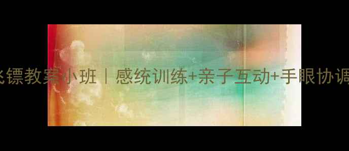 图片 🎯彩色飞镖教案小班｜感统训练+亲子互动+手眼协调全攻略2