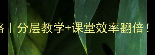 图片 📚小学数学教案设计全攻略｜分层教学+课堂效率翻倍！手把手教你设计高效课堂2